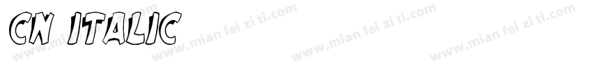 cn italic字体转换
